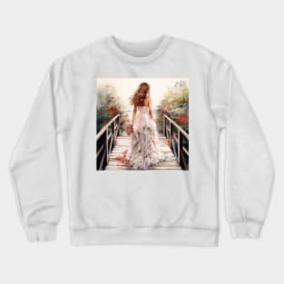 Water song in flower Crewneck Sweatshirt